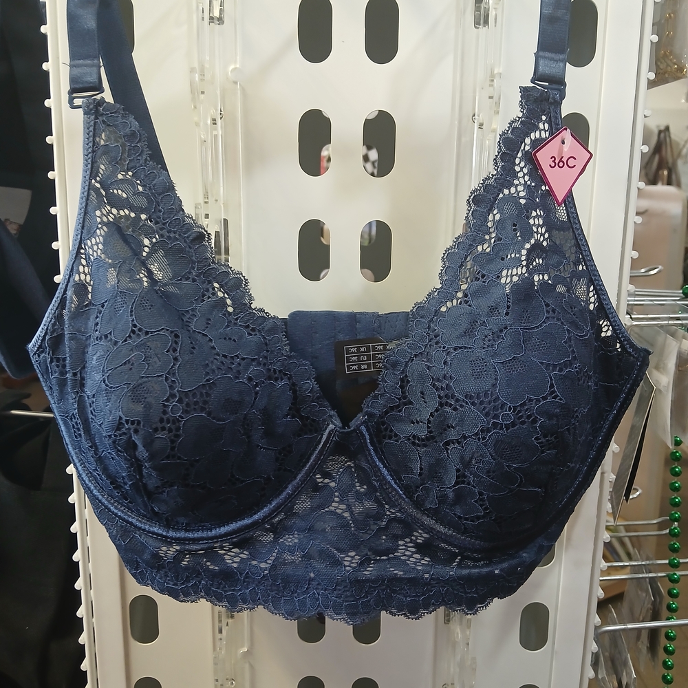 Lace Navy Blue Bra